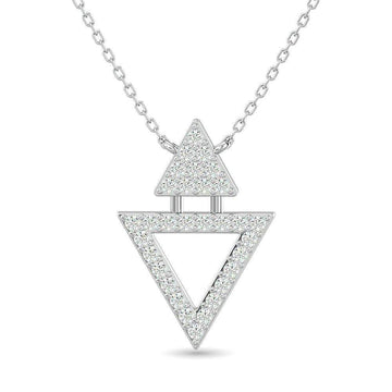 10KT WHITE GOLD 1/6CT TW DIAMOND NECKPIECE - Larson Jewelers