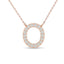 Diamond 1/20 ct tw Fashion Pendant in 10K Rose Gold - Larson Jewelers