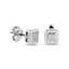 Diamond 1/4 Ct.Tw. Fashion Earrings in 10K White Gold - Larson Jewelers