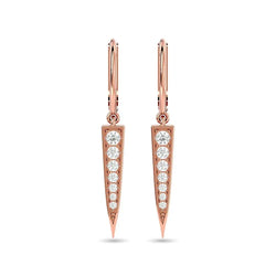 Diamond Fashion Earrings 1/6 ct tw in 10K Rose Gold - Larson Jewelers