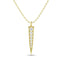 Diamond 1/10 ct tw Round Cut Fashion Pendant in 10K Yellow Gold - Larson Jewelers