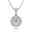 Diamond 3/8 ct tw Round Shape Fashion Pendant in 14K White Gold - Larson Jewelers