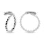 Diamond 7/8 Ct.Tw. Hoop Earrings in 14K White Gold - Larson Jewelers