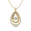 Diamond 1/4 Ct.Tw. Pear Shape Pendant in 14K Yellow Gold - Larson Jewelers