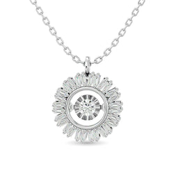 10KT WHITE GOLD 1/6CT TW DIAMOND PENDANT - Larson Jewelers