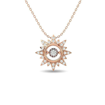 Diamond 1/6 ct tw Star Pendant in 10K Rose Gold - Larson Jewelers