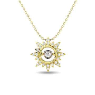 Diamond 1/6 ct tw Star Pendant in 10K Yellow Gold - Larson Jewelers