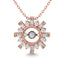 Diamond 1/4 Ct.Tw. Shimmering Pendant in 14K Rose Gold - Larson Jewelers