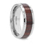 PRESLEY Tungsten Carbide Ring with Rich Cocobolo Wood Inlay – 8mm - Larson Jewelers