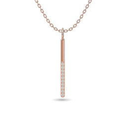 Diamond 1/10 ct tw Fashion Pendant in 10K Rose Gold - Larson Jewelers