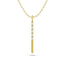 Diamond 1/10 Ct.Tw. Straight Baguette Bar Pendant in 10K Yellow Gold - Larson Jewelers