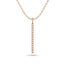 Diamond 1/10 ct tw Bar Pendant in 10K Rose Gold - Larson Jewelers