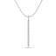 Diamond Bar Pendant 1/8 ct tw in 10K White Gold - Larson Jewelers