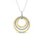 Diamond 1/5 ct tw Fashion Pendant in 14K Two Tone Gold - Larson Jewelers