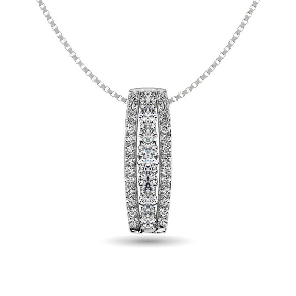 Diamond 1/4 ct tw Baguette Fashion Ring in 14K White Gold - Larson Jewelers