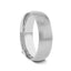 14k Domed Wedding Band with Brushed Finish - 5mm - 7mm - Larson Jewelers