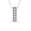Diamond 1/20 ct tw Fashion Pendant in 10K White Gold - Larson Jewelers