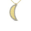Diamond 1/10 ct tw Moon Pendant in 10K Yellow Gold - Larson Jewelers