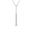 Diamond 1/8 ct tw Diamline Bar Pendant in 10K White Gold - Larson Jewelers