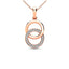 Diamond 1/10 ct tw Circle Pendant in 10K Rose Gold - Larson Jewelers