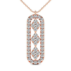 Diamond 1/2 ct tw Fashion Pendant in 10K Rose Gold - Larson Jewelers