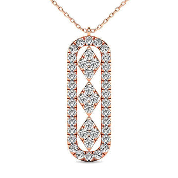 Diamond 1/2 ct tw Fashion Pendant in 10K Rose Gold - Larson Jewelers