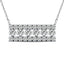 Diamond 1/4 ct tw Bar Necklace in 14K White Gold - Larson Jewelers