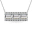 Diamond 1/2 Ct.Tw. Bar Necklace in 14K White Gold - Larson Jewelers