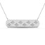 Diamond 1/8 Ct.Tw. Bar Necklace in 10K White Gold - Larson Jewelers