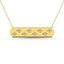 Diamond 1/8 Ct.Tw. Bar Necklace in 10K Yellow Gold - Larson Jewelers