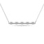 Diamond 1/20 ct tw Bar Necklace in 10K White Gold - Larson Jewelers