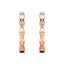Diamond 1/10 ct tw Hoop Earrings in 10K Rose Gold - Larson Jewelers