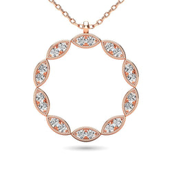 Diamond 1/10 ct tw Fashion Pendant in 10K Rose Gold - Larson Jewelers