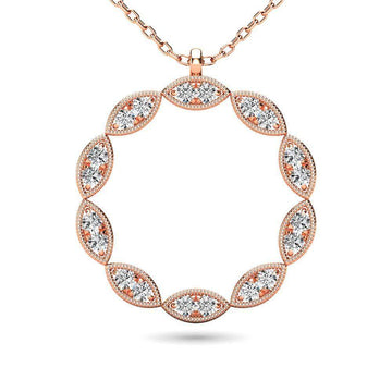Diamond 1/10 ct tw Fashion Pendant in 10K Rose Gold - Larson Jewelers