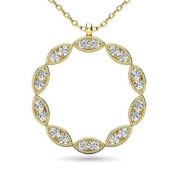 Diamond 1/10 ct tw Fashion Pendant in 10K Yellow Gold - Larson Jewelers