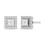 Diamond 1/2 Ct.Tw. Round and Princess Fashion Earrings in 14K White Gold - Larson Jewelers