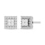 Diamond 1/2 Ct.Tw. Round and Princess Fashion Earrings in 14K White Gold - Larson Jewelers