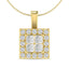 Diamond 1/3 Ct.Tw. Round and Princess Fashion Pendant in 14K Yellow Gold - Larson Jewelers