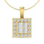 Diamond 1/2 Ct.Tw. Round and Princess Fashion Pendant in 14K Yellow Gold - Larson Jewelers