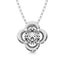 Diamond 1/4 ct tw Solitaire Dimond Pendant in 14K White Gold - Larson Jewelers