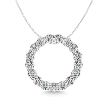 Diamond 1 ct tw Fashion Pendant in 14K White Gold - Larson Jewelers