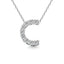 Diamond 1/10 Ct.Tw. Letter C Pendant in 14K White Gold" - Larson Jewelers