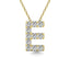 Diamond 1/10 Ct.Tw. Letter E Pendant in 14K Yellow Gold" - Larson Jewelers