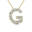 Diamond 1/8 Ct.Tw. Letter G Pendant in 14K Yellow Gold" - Larson Jewelers