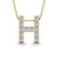 Diamond 1/8 Ct.Tw. Letter H Pendant in 14K Yellow Gold" - Larson Jewelers