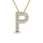 Diamond 1/10 Ct.Tw. Letter P Pendant in 14K Yellow Gold" - Larson Jewelers