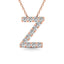 Diamond 1/8 Ct.Tw. Letter Z Pendant in 14K Rose Gold" - Larson Jewelers