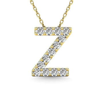 Diamond 1/8 Ct.Tw. Letter Z Pendant in 14K Yellow Gold" - Larson Jewelers