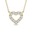 Diamond 1/20 Ct.Tw. Heart Pendant in 10K Yellow Gold - Larson Jewelers