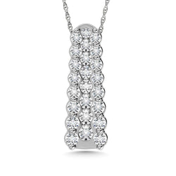 Diamond 1/2 Ct.Tw. Fashion Pendant in 14K White Gold - Larson Jewelers
